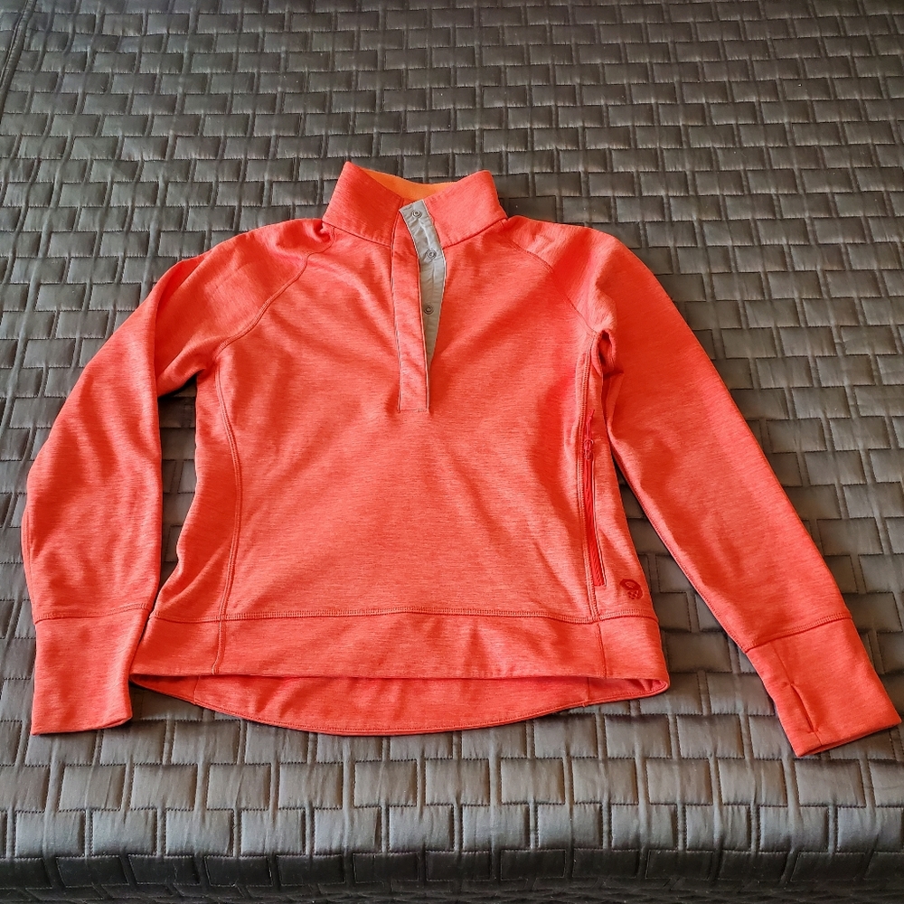 Mountain Hardware Fleece Quarter Snap Mock Neck Sz Small